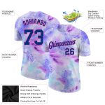 Royal-Pink 3D Performance T-Shirt Custom Tie Dye Style 8917 - Stylish and Unique Activewear Top for Men and Women Custom - Image 2