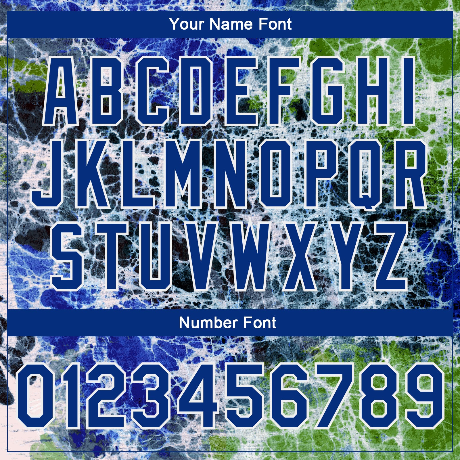 Custom Tie Dye Royal-White Rainbow 3D Bomber Full-Snap Varsity Letterman Jacket Style 5561 Custom Tie Dye Royal White Rainbow 3D Varsity Letterman Bomber Jacket Style 5561 Custom Tie Dye Royal-White Rainbow 3D Bomber - Image 5