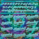 Custom Tie Dye 3D Teal White Unisex Softball Jersey - Two-Button Design, Soft Fabric Custom Tie Dye Teal-White 3D Two-Button - Image 4