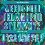 Custom Tie Dye Soccer Jersey Teal-White Sublimation Style 7812 for Teams and Fans Custom Tie Dye Teal-White Sublimation Soccer - Image 5