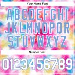 Custom Tie Dye Baseball Jersey - 3D Watercolor Design in White & Light Blue, Authentic Style Custom Tie Dye White-Light Blue - Image 5