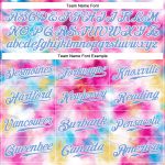 Custom Tie Dye Baseball Jersey - 3D Watercolor Design in White & Light Blue, Authentic Style Custom Tie Dye White-Light Blue - Image 4