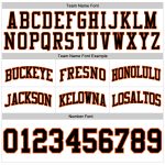 Custom Authentic Black-Orange Basketball Shorts - Personalized Throwback Design Custom White Black-Orange Authentic Throwback - Image 3