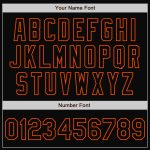 Custom Bomber Varsity Jacket in White Black Orange Full-Snap Style, Split Fashion Design Custom White Black-Orange Bomber - Image 5