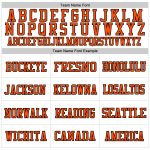 Custom Football Jersey - Authentic White Black-Orange Mesh Design Custom White Black-Orange Mesh Authentic Football Jersey - Image 3