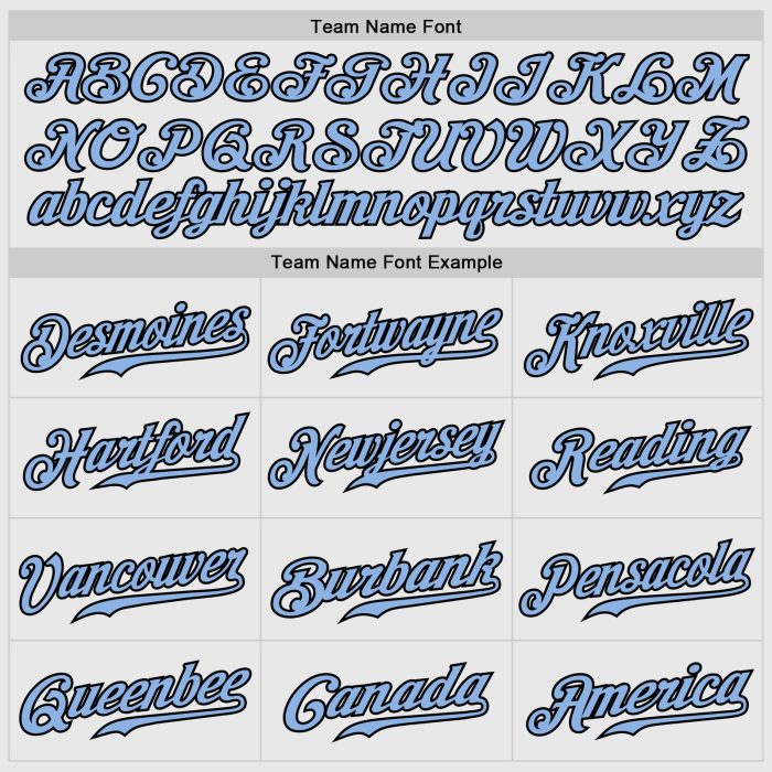 Custom Light Blue Black Pinstripe Authentic Baseball Jersey - White Black Design Custom White Black Pinstripe Light Blue-Black - Image 4
