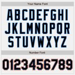 Custom Unisex Softball Jersey in White, Black, Powder Blue & Orange - Two-Button Design Custom White Black Powder Blue-Orange - Image 5