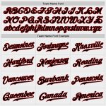 Custom Authentic Baseball Jersey in White and Black-Red Design Custom White Black-Red Authentic Baseball Jersey - Image 4