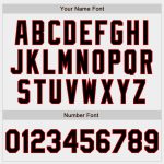 Custom Authentic Baseball Jersey in White and Black-Red Design Custom White Black-Red Authentic Baseball Jersey - Image 5