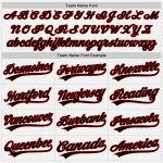 Custom Unisex Softball Jersey - Two-Button Design in White and Black-Red Color Custom White Black-Red Two-Button Unisex Softball - Image 4