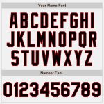Custom Unisex Softball Jersey - Two-Button Design in White and Black-Red Color Custom White Black-Red Two-Button Unisex Softball - Image 5