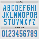 Custom Hockey Jersey - White Blue Orange Design for Team Spirit and Personalization Custom White Blue-Orange Hockey Jersey - Image 4