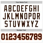 Authentic Custom Basketball Jersey - White Brown Orange Throwback Design Custom White Brown-Orange Authentic Throwback Basketball - Image 4