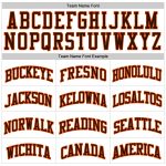 Authentic Custom Basketball Jersey - White Brown Orange Throwback Design Custom White Brown-Orange Authentic Throwback Basketball - Image 3