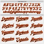 Custom Brown-Orange Pinstripe Bomber Jacket Full-Snap Varsity Letterman Jacket Custom White Brown Pinstripe Brown-Orange - Image 4