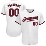 Custom Crimson Black Baseball Jersey - Authentic Design, Personalized Style Custom White Crimson-Black Authentic Baseball