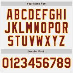 Custom Crimson Gold Unisex Softball Jersey - Two-Button Design, White Fabric Custom White Crimson-Gold Two-Button Unisex - Image 5