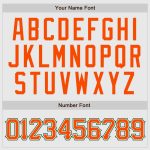 Custom Baseball Jersey Orange Green Pinstripe Raglan Sleeves - Authentic White Green Design Custom White Green Pinstripe - Image 4