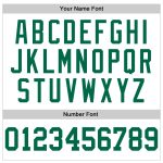 Custom Basketball Jersey Authentic Throwback in White & Kelly Green Custom White Kelly Green Authentic Throwback Basketball - Image 4