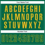 Custom Sublimation Soccer Jersey - White Kelly Green Gold Split Fashion Design Custom White Kelly Green-Gold Sublimation - Image 5