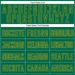 Custom Sublimation Soccer Jersey - White Kelly Green Gold Split Fashion Design Custom White Kelly Green-Gold Sublimation - Image 4