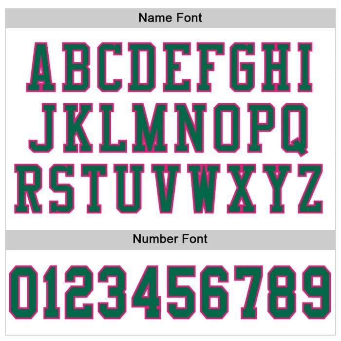 Custom Football Jersey - Authentic White with Kelly Green and Hot Pink Mesh Custom White Kelly Green-Hot Pink Mesh Authentic - Image 4