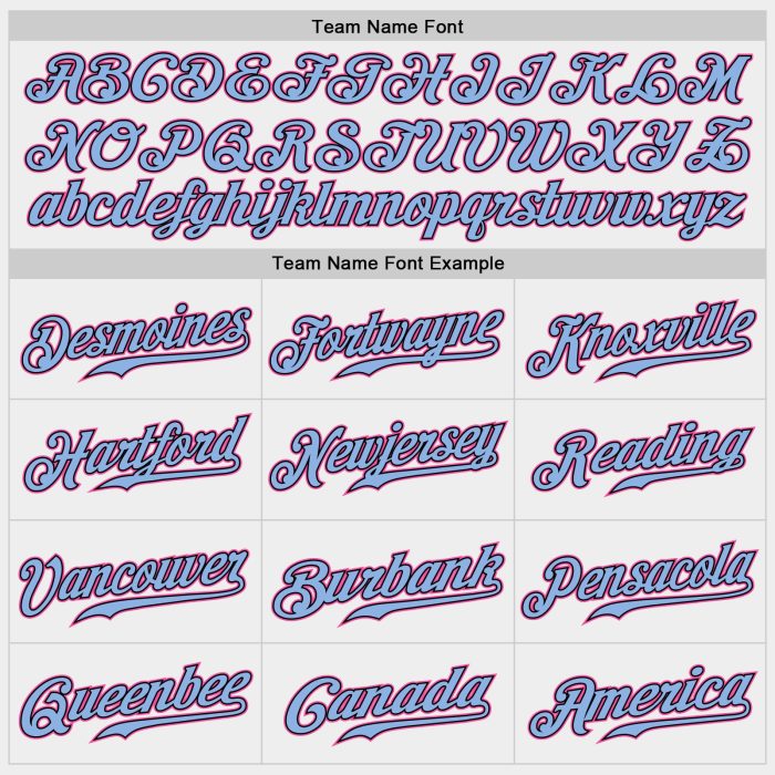 Authentic Baseball Jersey Custom White Light Blue Black Pink Design Custom White Light Blue Black-Pink Authentic Baseball - Image 4
