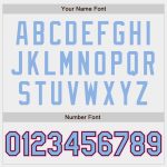 Authentic Custom Baseball Jersey in White Light Blue and Black Pink, Style 8472 Custom White Light Blue Black-Pink Authentic - Image 5