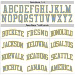 Custom Light Blue Gold Basketball Jersey - Authentic Throwback Design Custom White Light Blue-Gold Authentic Throwback Basketball - Image 3