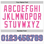 Custom Basketball Jersey White Light Blue Pink Authentic Throwback Custom White Light Blue-Pink Authentic Throwback Basketball - Image 3