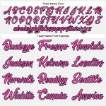 Custom Two Tone Bomber Jacket White Light Blue Pink Black Full-Snap Varsity Letterman Custom White Light Blue Pink-Black - Image 4