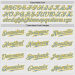Custom Light Blue Gold Pinstripe Baseball Jersey with Authentic Raglan Sleeves Custom White Light Blue Pinstripe Light Blue-Gold - Image 5