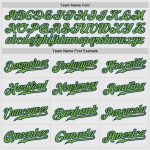 Custom Light Blue Pinstripe Baseball Jersey with Neon Green Raglan Sleeves - Authentic Style Custom White Light Blue Pinstripe - Image 5