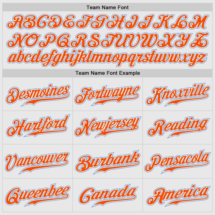 Custom Light Blue Orange Pinstripe Baseball Jersey with Raglan Sleeves - Authentic Design Custom White Light Blue Pinstripe - Image 5