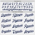 Custom Navy-White Pinstripe Varsity Letterman Bomber Jacket Full-Snap Custom White Navy Pinstripe Navy-White Bomber Full-Snap - Image 4