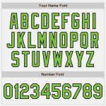 Custom Neon Green and Black Unisex Softball Jersey - Two-Button Design, Soft Fabric, Perfect for Team Wear Custom White Neon - Image 5