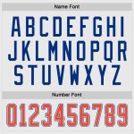 Custom Orange and Royal Hockey Jersey - Personalized White Team Jersey Custom White Orange-Royal Hockey Jersey - Image 4