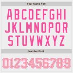 Custom Authentic Pink White Baseball Jersey for Men and Women Custom White Pink Authentic Baseball Jersey - Image 5