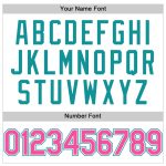 Custom Performance T-Shirt in White, Pink, and Teal - Comfortable Activewear for Women Custom White Pink-Teal Performance - Image 4