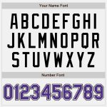 Custom Two Tone Bomber Jacket - White Black Purple Full-Snap Varsity Letterman Custom White Purple-Black Bomber Full-Snap - Image 5