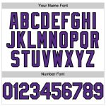 Custom Performance T-Shirt in White Purple and Black Colors Custom White Purple-Black Performance T-Shirt - Image 4