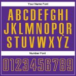 Custom Soccer Uniform Jersey White Purple Gold Sublimation Split Fashion Design Custom White Purple-Gold Sublimation Split - Image 5