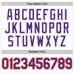 Custom Performance T-Shirt in White, Purple, and Orange - Stylish Activewear for Men & Women Custom White Purple-Orange Performance - Image 4