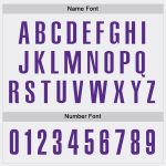 Custom Performance Golf Polo Shirt - White and Purple Design for Men and Women Custom White Purple Performance Golf Polo - Image 5