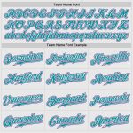 Custom Aqua Purple Pinstripe Baseball Jersey with Raglan Sleeves - Authentic Style Custom White Purple Pinstripe Aqua-Purple - Image 5