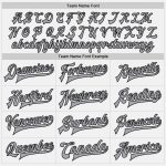 Custom White Purple Pinstripe Bomber Varsity Letterman Jacket - Black Gray Full-Snap Design Custom White Purple Pinstripe - Image 4