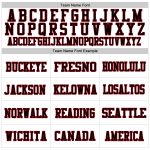 Custom Authentic Football Jersey - White Red Black Mesh Design Custom White Red-Black Mesh Authentic Football Jersey - Image 3