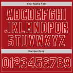 Custom Red White Bomber Varsity Letterman Jacket Full-Snap Fashion Style Custom White Red Bomber Full-Snap Varsity Letterman - Image 5