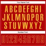 Custom Sublimation Soccer Jersey - White Red-Gold Split Fashion Design Custom White Red-Gold Sublimation Split Fashion Soccer - Image 5