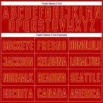 Custom Sublimation Soccer Jersey - White Red-Gold Split Fashion Design Custom White Red-Gold Sublimation Split Fashion Soccer - Image 4